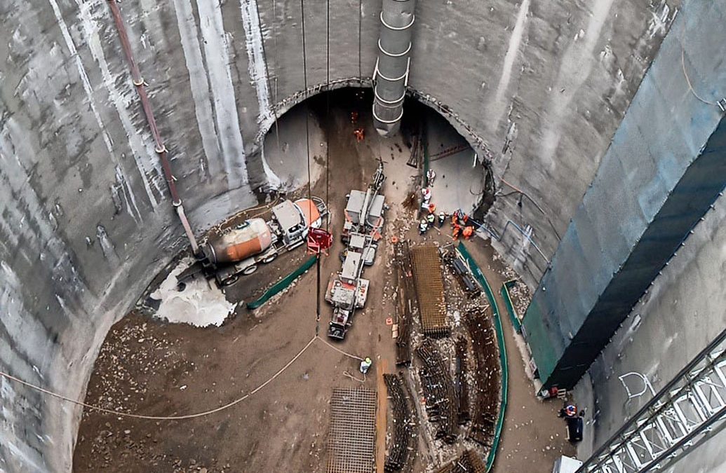 Visita a obras de la futura Línea 7, Metro de Santiago (Las Condes)