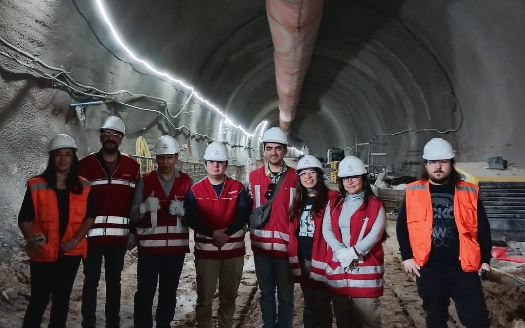 Visita a obras de la estación Lo Errázuriz, línea 6, Metro de Santiago